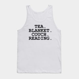 Tea Blanket Couch Reading Tank Top